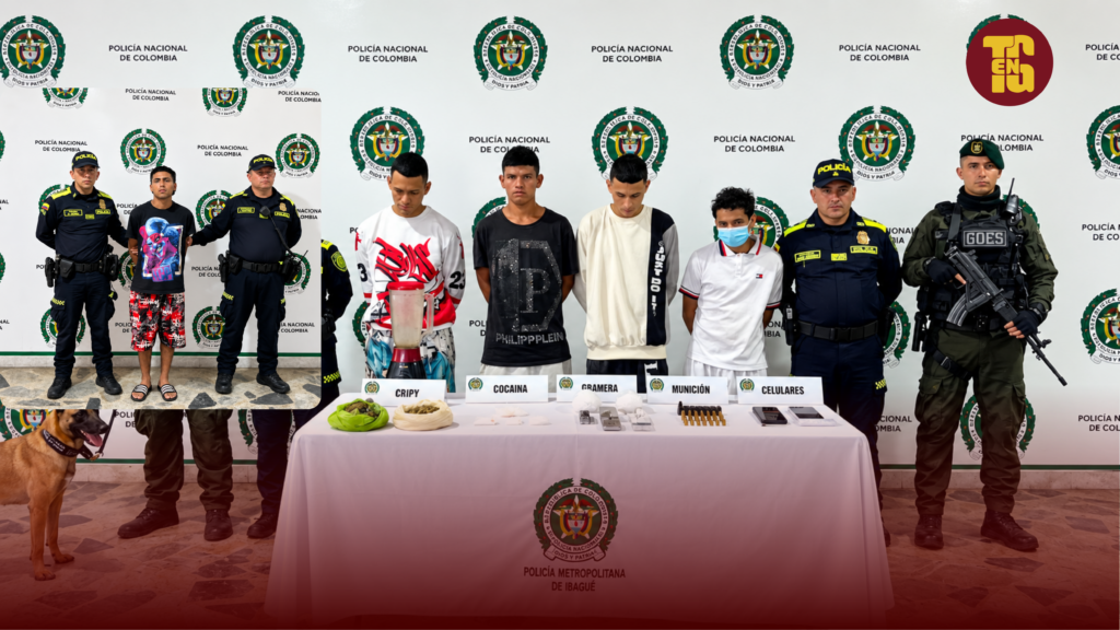 Desarticulan grupo delincuencial ‘Scorpion’ dedicado al microtráfico en Ibagué: cinco capturados y golpe a la distribución de estupefacientes