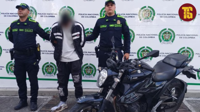 Cámaras del 123 guían la captura de un sujeto con moto robada en el sur de Ibagué